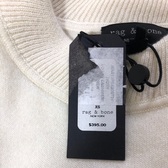 NWT RAG & BONE Logan Crewneck Cashmere Sweater - Picture 5 of 5